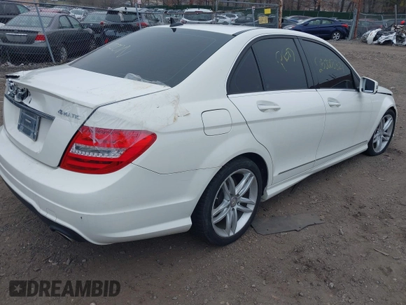 2012 Mercedes-Benz C-Class C 300 Sport with VIN WDDGF8BB2CF878126, listed as a IAAI auction lot 41927688 with 999,999 mi miles. Bid and sale history available at carsss.com. Image 4.