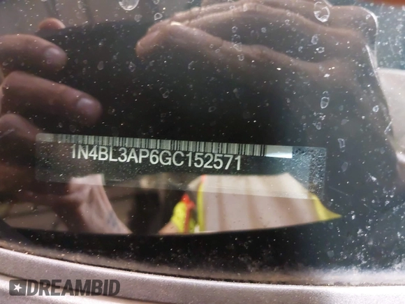2016 Nissan Altima SL with VIN 1N4BL3AP6GC152571, listed as a IAAI auction lot 42355521 with 48,755 mi miles and . Bid and sale history available at DreamBid. Image 17.