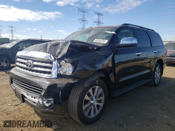 2017 Toyota Sequoia Limited with VIN 5TDJW5G12HS152241, listed as a Copart auction lot 62638752 with 19,755 mi miles. Bid and sale history available at carsss.com. Image 2.