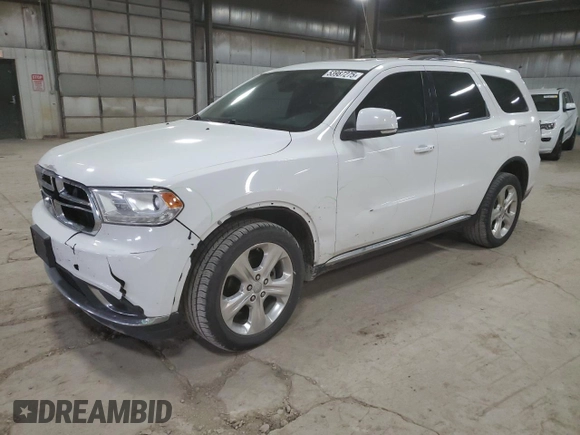 2015 Dodge Durango Limited with VIN 1C4RDJDG7FC696033, listed as a Copart auction lot 53987275 with 134,921 mi miles and Salvage title. Bid and sale history available at DreamBid. Image 1.
