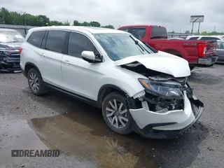 2020 Honda Pilot EX-L z VIN 5FNYF6H57LB067852, wystawiony jako IAAI lot #42172590 z przebiegiem 109 026 mil mil oraz . Historia ofert i sprzedaży dostępna na DreamBid. Obrazek 1.
