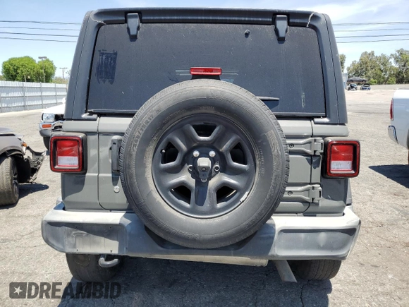 2018 Jeep Wrangler Unlimited Sport with VIN 1C4HJXDG6JW297676, listed as a Copart auction lot 63858435 with 93,380 mi miles and Clean title. Bid and sale history available at DreamBid. Image 6.