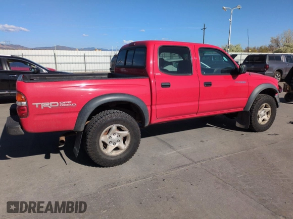 2001 Toyota Tacoma with VIN 5TEHN72NX1Z741635, listed as a Copart auction lot 52963625 with 238,625 mi miles and Salvage Title. Bid and sale history available at carsss.com. Image 3.