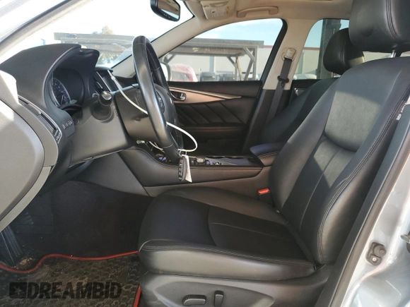 2015 Infiniti Q50 Premium with VIN JN1BV7AP4FM332073, listed as a Copart auction lot 46950325 with 66,587 mi miles and Salvage Title. Bid and sale history available at carsss.com. Image 7.