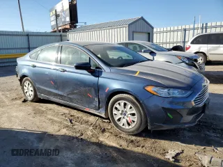 2019 Ford Fusion S with VIN 3FA6P0G71KR199089, listed as a Copart auction lot 46872075 with 85,472 mi miles and Salvage Title. Bid and sale history available at DreamBid. Image 4.