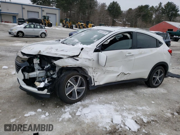2022 Honda HR-V EX with VIN 3CZRU6H57NM774811, listed as a Copart auction lot 46120225 with 12,321 mi miles and Salvage Title. Bid and sale history available at carsss.com. Image 1.