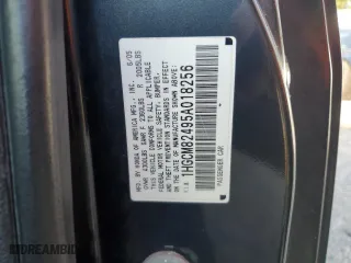 2005 Honda Accord Cpe LX V6 SE with VIN 1HGCM82495A018256, listed as a Copart auction lot 83206474 with 228,075 mi miles and Clean Title. Bid and sale history available at carsss.com. Image 12.