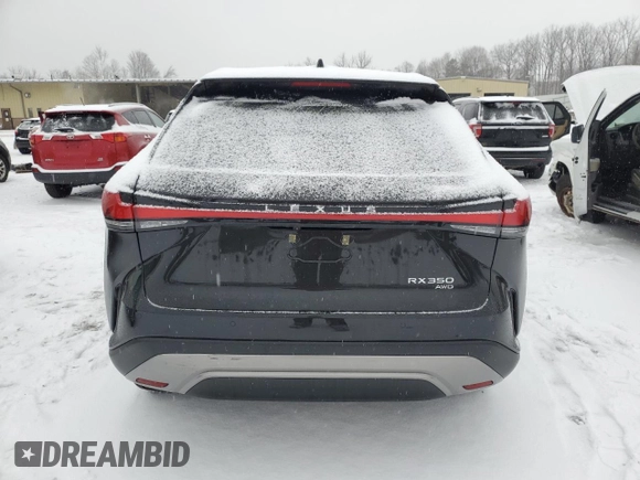 2025 Lexus RX 350 with VIN 2T2BAMCA5SC094351, listed as a Copart auction lot 44014815 with 75 mi miles and Salvage Title. Bid and sale history available at DreamBid. Image 6.