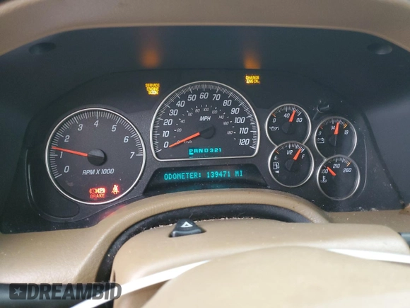 2003 GMC Envoy SLT with VIN 1GKDT13S332293112, listed as a Copart auction lot 43721225 with 139,471 mi miles and Salvage Title. Bid and sale history available at carsss.com. Image 9.