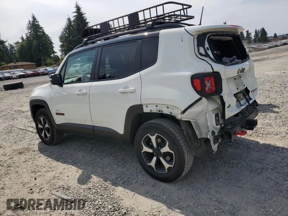 2019 Jeep Renegade Trailhawk z VIN ZACNJBC17KPK47657, wystawiony jako Copart lot #61077265 z przebiegiem 70 478 mil mil oraz Szkoda całkowita • Salvage title. Historia ofert i sprzedaży dostępna na DreamBid. Obrazek 2.