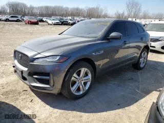 2017 Jaguar F-PACE 35t R-Sport with VIN SADCL2BVXHA067742, listed as a Copart auction lot 45684335 with 137,723 mi miles and Salvage Title. Bid and sale history available at carsss.com. Image 1.