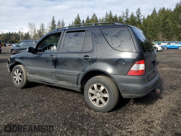 2003 Mercedes-Benz M-Class 3.7L with VIN 4JGAB57E93A438457, listed as a Copart auction lot 44268505 with 0 mi miles and Salvage Title. Bid and sale history available at carsss.com. Image 2.