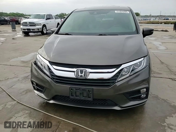 2019 Honda Odyssey EX-L with VIN 5FNRL6H72KB059123, listed as a Copart auction lot 51424205 with 73,412 mi miles and Salvage Title. Bid and sale history available at carsss.com. Image 14.
