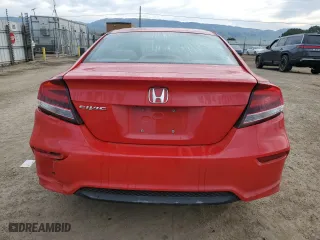 2015 Honda Civic Coupe LX with VIN 2HGFG3B57FH515454, listed as a Copart auction lot 45767935 with 151,402 mi miles and Salvage Title. Bid and sale history available at carsss.com. Image 6.
