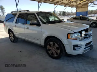 2016 Ford Expedition Max Platinum z VIN 1FMJK1MT6GEF11469, wystawiony jako Copart lot #47769745 z przebiegiem 99 159 mil mil oraz Szkoda całkowita • Salvage title. Historia ofert i sprzedaży dostępna na DreamBid. Obrazek 4.
