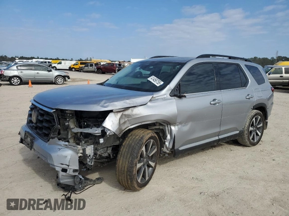 2023 Honda Pilot Touring with VIN 5FNYG2H73PB000923, listed as a Copart auction lot 41459755 with 39,829 mi miles and Salvage title. Bid and sale history available at DreamBid. Image 1.