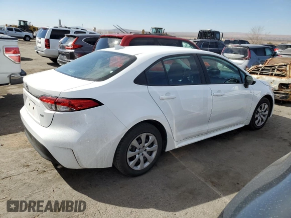 2023 Toyota Corolla LE with VIN 5YFB4MDE3PP014694, listed as a Copart auction lot 46317215 with 0 mi miles and Non Repairable. Bid and sale history available at carsss.com. Image 3.