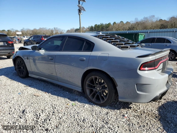 2021 Dodge Charger Scat Pack with VIN 2C3CDXGJ6MH557719, listed as a Copart auction lot 86434304 with 53,883 mi miles and Salvage Title. Bid and sale history available at carsss.com. Image 2.
