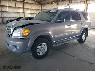 2001 Toyota Sequoia Limited with VIN 5TDBT48A61S050176, listed as a Copart auction lot 83652954 with 205,023 mi miles and Salvage Title. Bid and sale history available at carsss.com. Image 1.