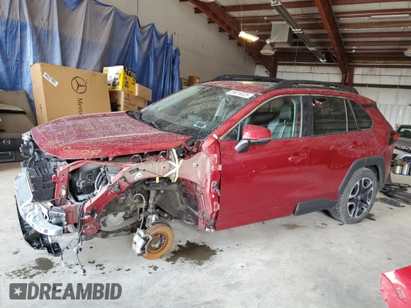 2019 Toyota RAV4 Adventure with VIN 2T3J1RFV0KW026749, listed as a Copart auction lot 59616325 with 46,419 mi miles and Salvage title. Bid and sale history available at DreamBid. Image 1.