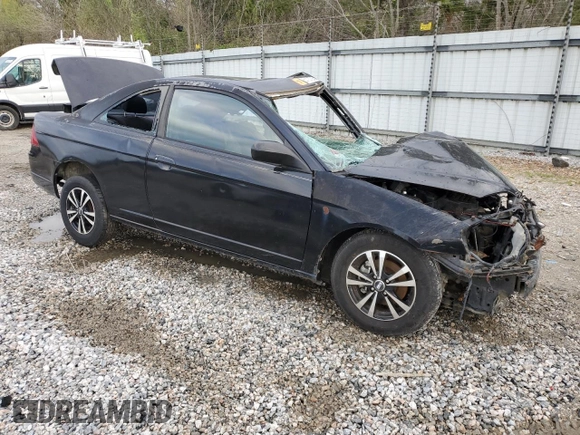 2003 Honda Civic LX with VIN 1HGEM22553L021820, listed as a Copart auction lot 51187205 with Not Provided miles and Salvage Title. Bid and sale history available at DreamBid. Image 4.