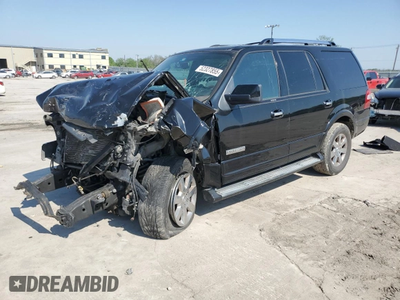 2007 Ford Expedition Limited with VIN 1FMFU19557LA54160, listed as a Copart auction lot 52327855 with Not provided miles and Salvage title. Bid and sale history available at DreamBid. Image 1.