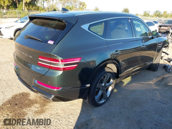 2021 Genesis GV80 with VIN KMUHCESC7MU072310, listed as a IAAI auction lot 41213884 with 18,480 mi miles and . Bid and sale history available at DreamBid. Image 4.