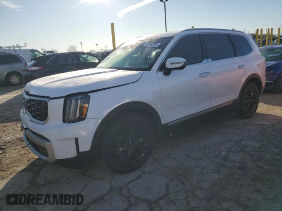 2023 Kia Telluride S with VIN 5XYP6DGC7PG346152, listed as a Copart auction lot 47249235 with 27,096 mi miles and Salvage Title. Bid and sale history available at DreamBid. Image 1.