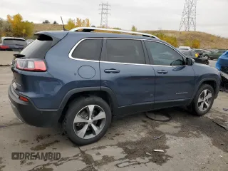 2021 Jeep Cherokee Limited z VIN 1C4PJMDN8MD160957, wystawiony jako Copart lot #76568264 z przebiegiem 38 878 mil mil oraz Szkoda całkowita • Salvage title. Historia ofert i sprzedaży dostępna na DreamBid. Obrazek 3.