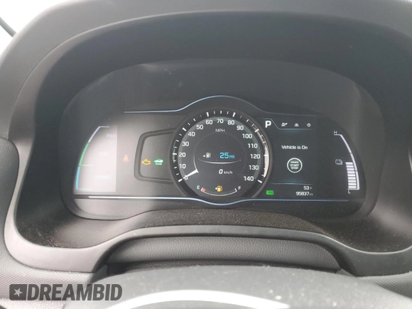 2019 Hyundai Ioniq SEL with VIN KMHC75LC0KU134817, listed as a Copart auction lot 51964555 with 95,837 mi miles and Salvage Title. Bid and sale history available at DreamBid. Image 9.