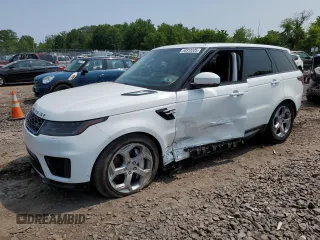 2019 Land Rover Range Rover Sport HSE with VIN SALWR2RVXKA843963, listed as a Copart auction lot 58818205 with 90,682 mi miles and Salvage title. Bid and sale history available at DreamBid. Image 1.