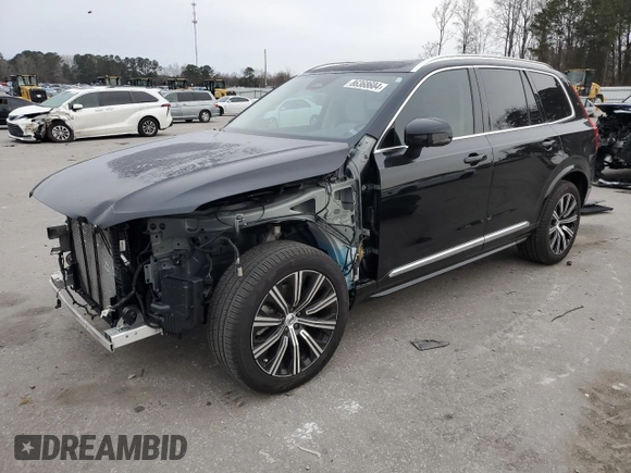 2023 Volvo XC90 Plus with VIN YV4062PN6P1950344, listed as a Copart auction lot 86368604 with 16,163 mi miles and Salvage Title. Bid and sale history available at carsss.com. Image 1.