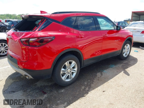 2022 Chevrolet Blazer LT with VIN 3GNKBHR4XNS176035, listed as a IAAI auction lot 42053596 with 17,442 mi miles and . Bid and sale history available at DreamBid. Image 4.