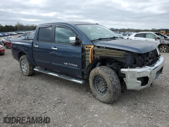 2015 Nissan Titan SV with VIN 1N6AA0EC9FN500624, listed as a Copart auction lot 50982985 with 128,976 mi miles and Salvage title. Bid and sale history available at DreamBid. Image 4.