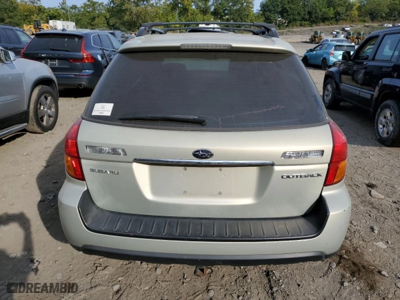 2007 Subaru Legacy Wagon Outback with VIN 4S4BP61C177330582, listed as a Copart auction lot 72022364 with 134,684 mi miles and Salvage Title. Bid and sale history available at carsss.com. Image 6.