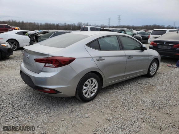 2020 Hyundai Elantra SE with VIN 5NPD74LF9LH566587, listed as a Copart auction lot 88856505 with 45,057 mi miles and Salvage Title. Bid and sale history available at carsss.com. Image 3.