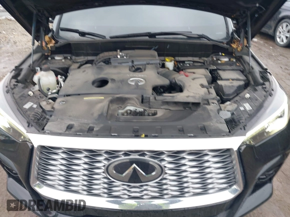 2023 Infiniti QX55 Essential with VIN 3PCAJ5KR7PF100554, listed as a IAAI auction lot 41498341 with 28,624 mi miles and . Bid and sale history available at DreamBid. Image 10.