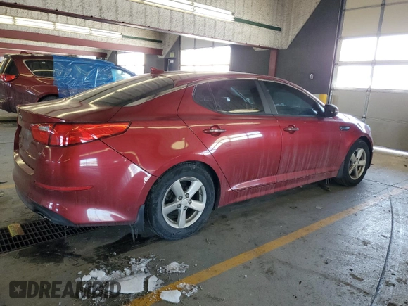 2015 Kia Optima LX with VIN 5XXGM4A78FG435796, listed as a Copart auction lot 45652035 with 160,528 mi miles and Salvage Title. Bid and sale history available at carsss.com. Image 3.