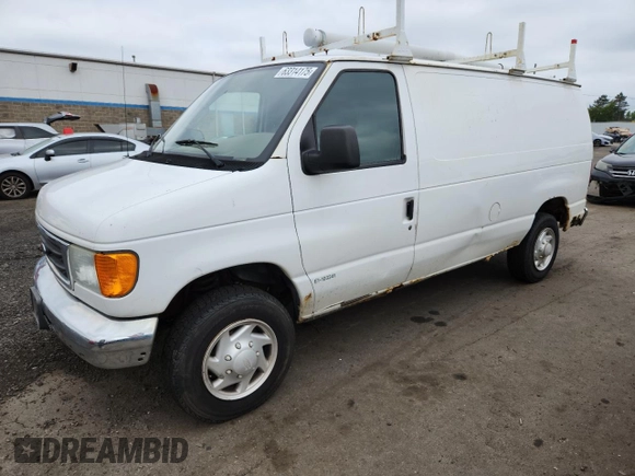 2006 Ford Econoline Cargo with VIN 1FTNE24L16HA86954, listed as a Copart auction lot 63314175 with 207,701 mi miles and Salvage title. Bid and sale history available at DreamBid. Image 1.