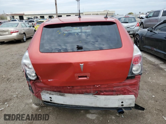 2009 Pontiac Vibe w/1SA with VIN 5Y2SP67899Z453514, listed as a Copart auction lot 80815804 with 197,292 mi miles and Salvage Title. Bid and sale history available at carsss.com. Image 6.
