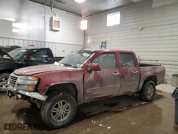 2010 GMC Canyon SLE1 with VIN 1GTJTCDE8A8113426, listed as a Copart auction lot 45753455 with 185,676 mi miles and Salvage Title. Bid and sale history available at carsss.com. Image 1.