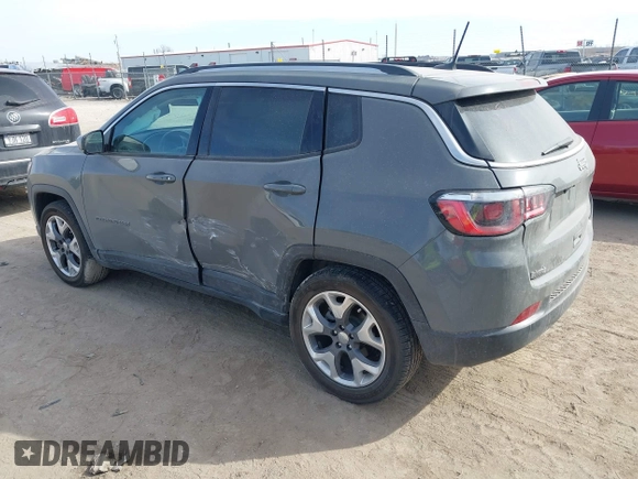 2020 Jeep Compass Limited with VIN 3C4NJCCBXLT142767, listed as a IAAI auction lot 41781550 with 94,282 mi miles. Bid and sale history available at carsss.com. Image 3.