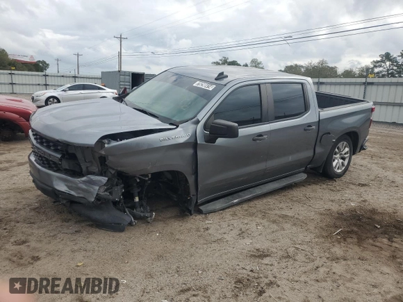 2020 Chevrolet Silverado 1500 Custom with VIN 3GCPWBEK7LG374754, listed as a Copart auction lot 79290414 with 100,469 mi miles and Clean Title. Bid and sale history available at carsss.com. Image 1.