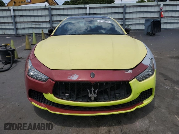 2015 Maserati Ghibli with VIN ZAM57XSA2F1143336, listed as a Copart auction lot 55181835 with Not Provided miles and Clean Title. Bid and sale history available at carsss.com. Image 5.