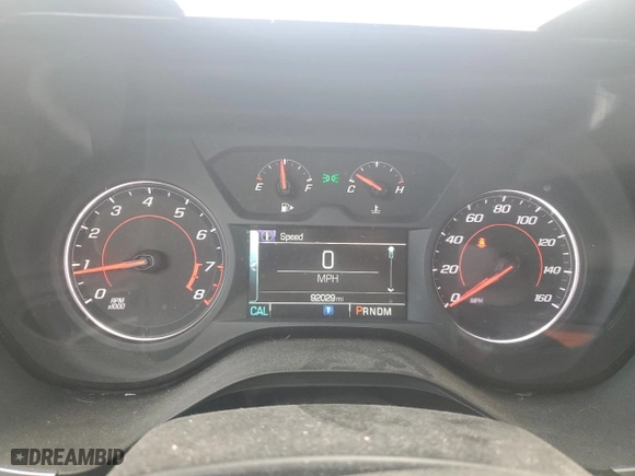 2018 Chevrolet Camaro 1LT with VIN 1G1FB1RS3J0141833, listed as a Copart auction lot 52597595 with 92,029 mi miles and Salvage Title. Bid and sale history available at carsss.com. Image 9.
