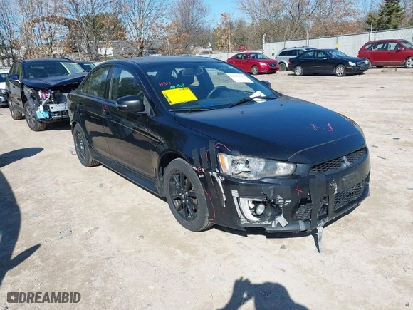 2017 Mitsubishi Lancer ES with VIN JA32U2FU4HU015140, listed as a IAAI auction lot 41890521 with 267,436 mi miles. Bid and sale history available at carsss.com. Image 1.