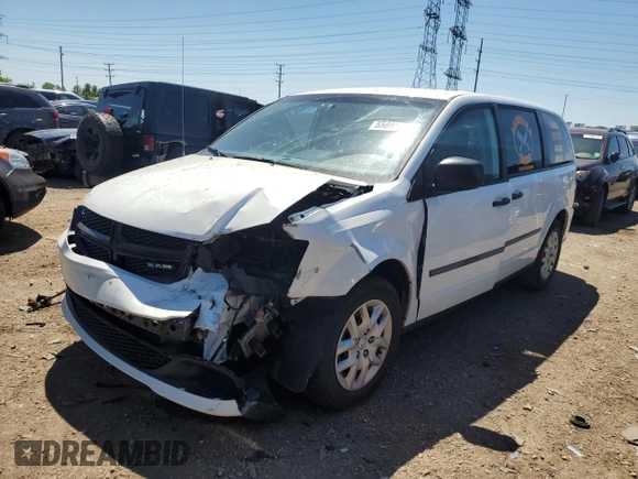2014 Ram Cargo Van Tradesman with VIN 2C4JRGAG5ER327392, listed as a Copart auction lot 55894054 with 250,088 mi miles and Salvage Title. Bid and sale history available at carsss.com. Image 1.