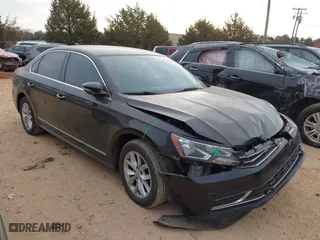 2017 Volkswagen Passat 1.8T S with VIN 1VWAT7A30HC063345, listed as a IAAI auction lot 41463428 with 150,620 mi miles. Bid and sale history available at carsss.com. Image 1.