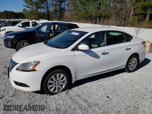2015 Nissan Sentra S with VIN 3N1AB7AP1FY291354, listed as a Copart auction lot 45431295 with 129,098 mi miles and Clean Title. Bid and sale history available at DreamBid. Image 1.