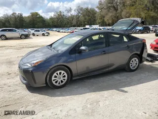 2020 Toyota Prius L Eco with VIN JTDKARFU7L3107327, listed as a Copart auction lot 48572665 with 97,328 mi miles and Salvage Title. Bid and sale history available at carsss.com. Image 1.